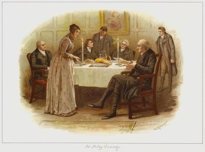 At Milby Vicarage by George Goodwin Kilburne